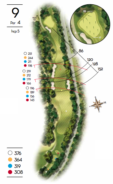 Hoyo 9 - Club Golf d'Aro
