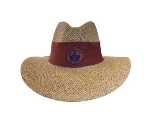 Sombrero Safari Straw cinta garnet